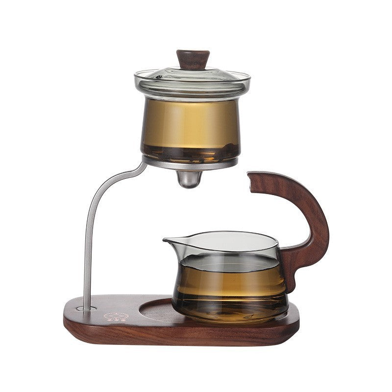 Lazy Tea Making Pot Glass Teapot Automatic Tea Set