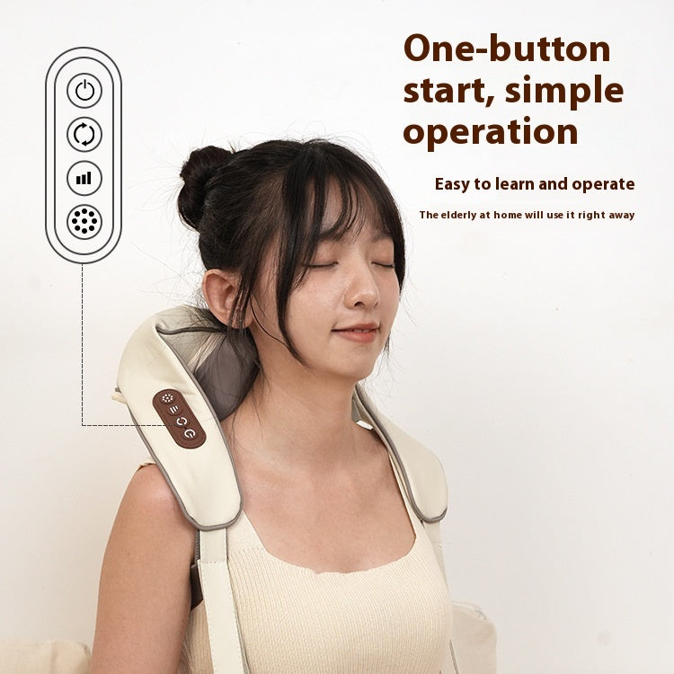 Electric Neck Massager Multifunctional Shoulder Waist Back Massage Instrument