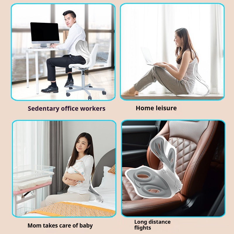 Folding Waist Support Correction Sitting Posture Office Back Cushion