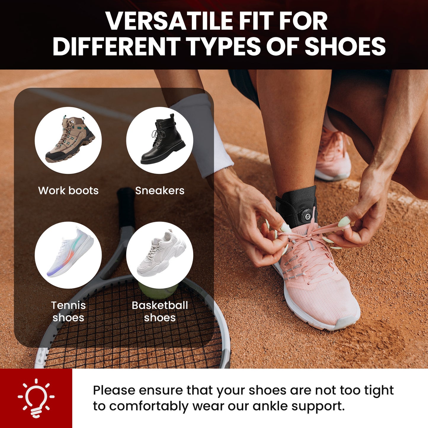 Ankle Fixed Brace Sprain Pulled Hamstring Rehabilitation Protective Gear