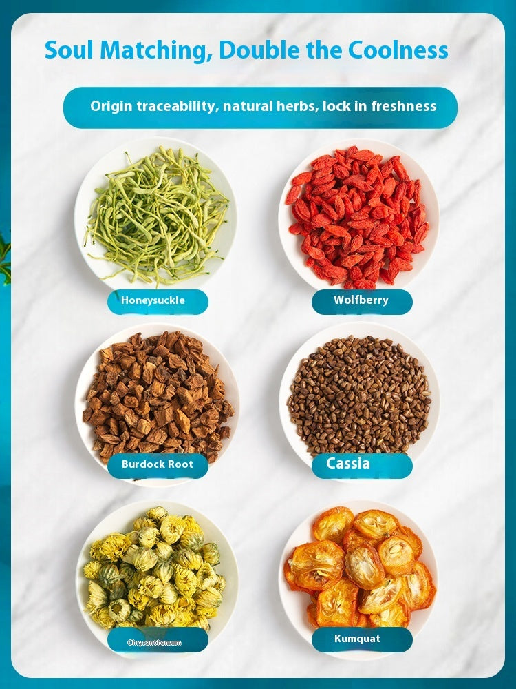 Honeysuckle Medlar Cassia Seed Stay Up Late Cool Tea