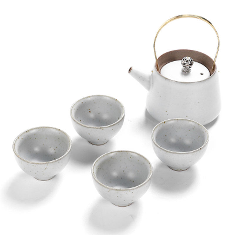 Tea Set Japanese Style Stoneware Tea Cup And Pot Small Set