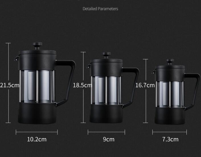 Stainless Steel 304 Press Pot Coffee Pot For Filtering Tea