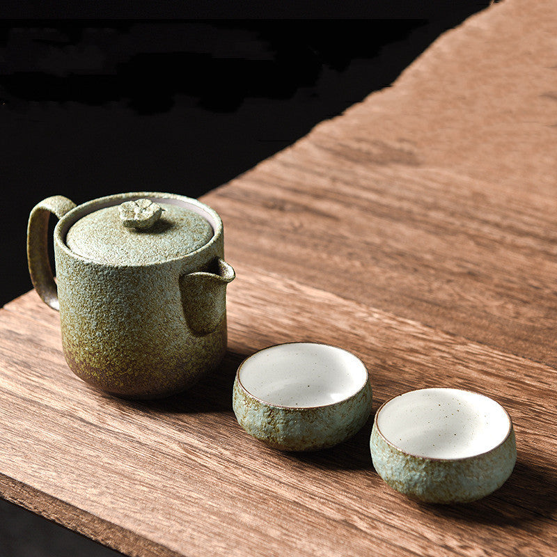 Household Ceramic Frosted Teapot Tea Pot Mini Set