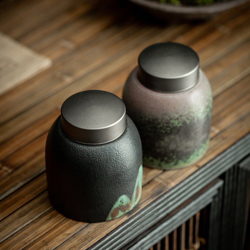 Household Simple Chinese Ink Style Sealed Tea Pot