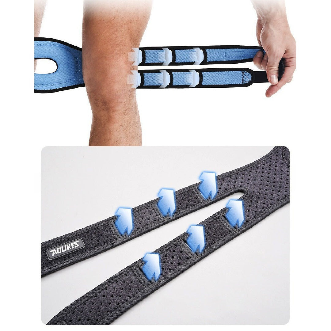 Pressurize Patella Knee Brace Adjustable Patellar Tendon Support Strap & Gel Pad