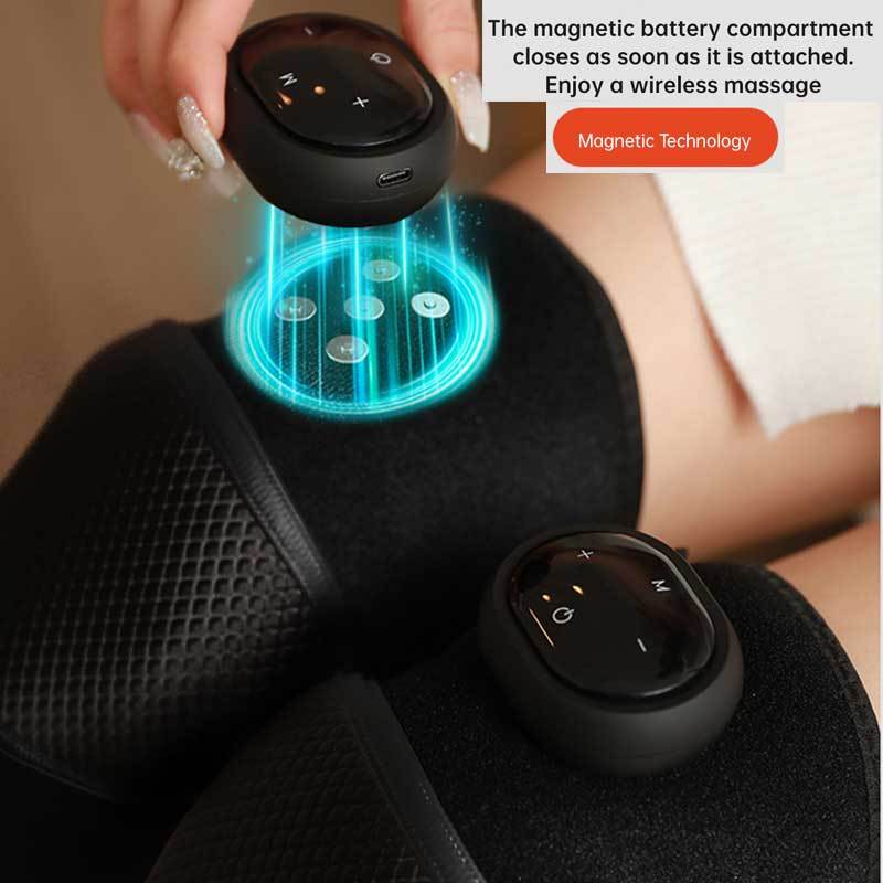 Vibration Heated Knee Massager Shoulder Brace 3-In-1 Heated Knee Elbow Shoulder 3 Adjustable Vibrations Heating Modes For Gift